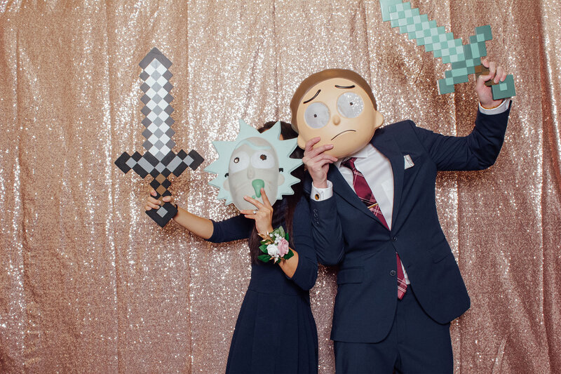 The Farmhouse Wedding | Photo Booth at Event Venue with Guests Celebrating | Hampton, New Jersey