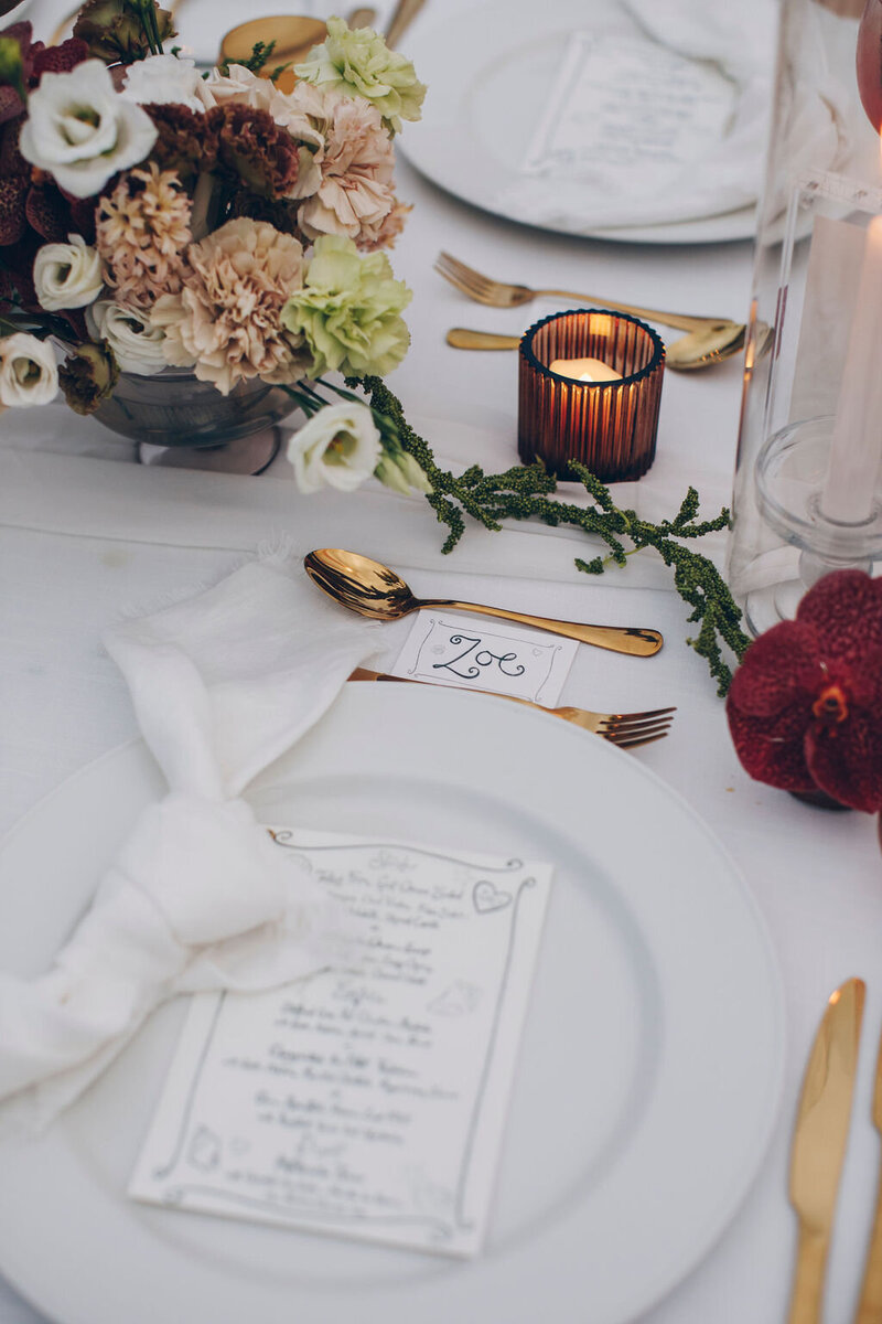 Bermuda Wedding Reception Table Decor - Bermuda Bride