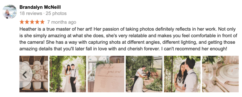 5-Star Google Review for Taylor Made Photography - Destination Wedding Photographer