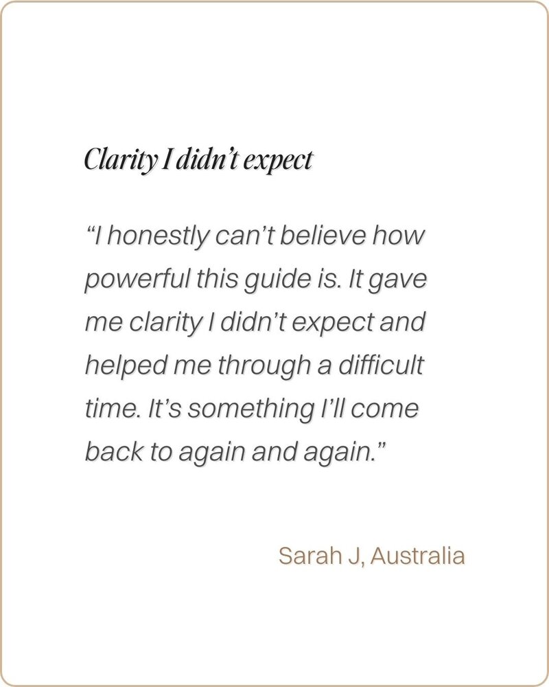 Testimonial image highlighting results from the LifeTime Guide by Lidia Ranieri.