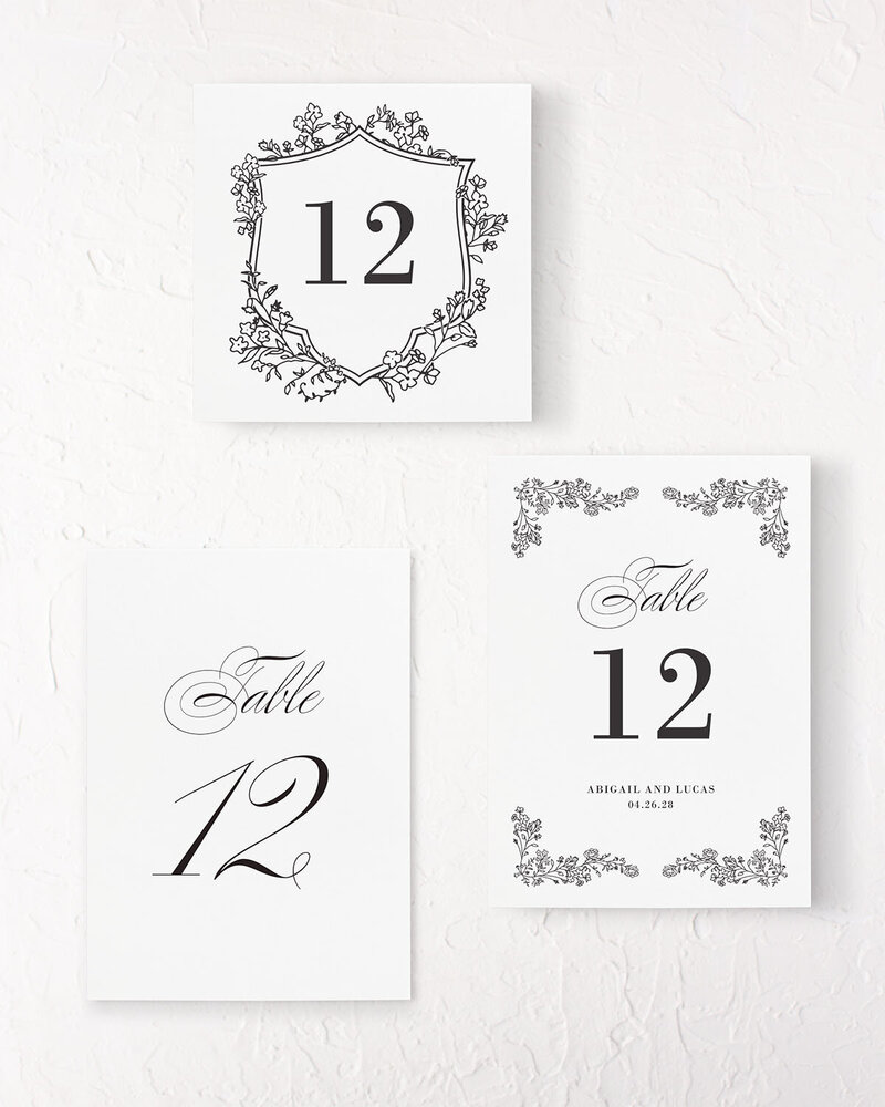 Invitation Numbers The Timeless Black Tie Invitation Suite