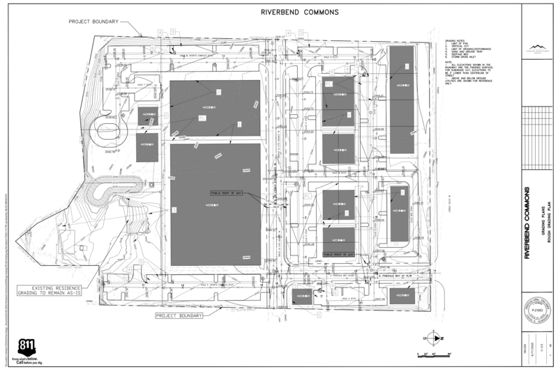 Civil site design and grading plan in Idaho