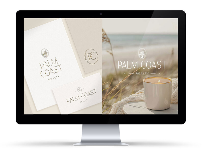 Logo Design featuring a vintage palm