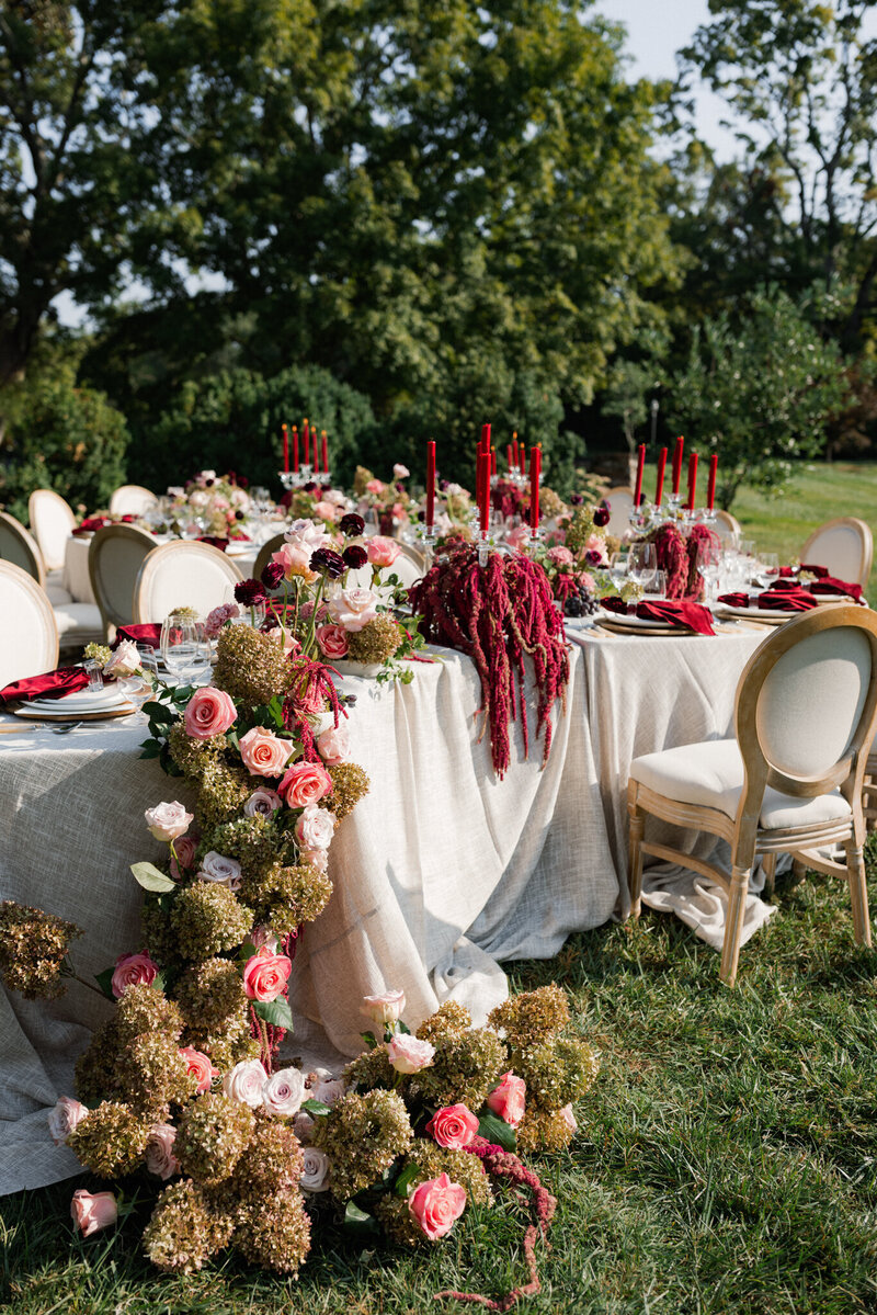 reception decor at nashville wedding