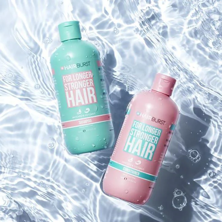 Hairburst haircare product lineup featured in a high-impact beauty PR campaign by SA Communications PR agency