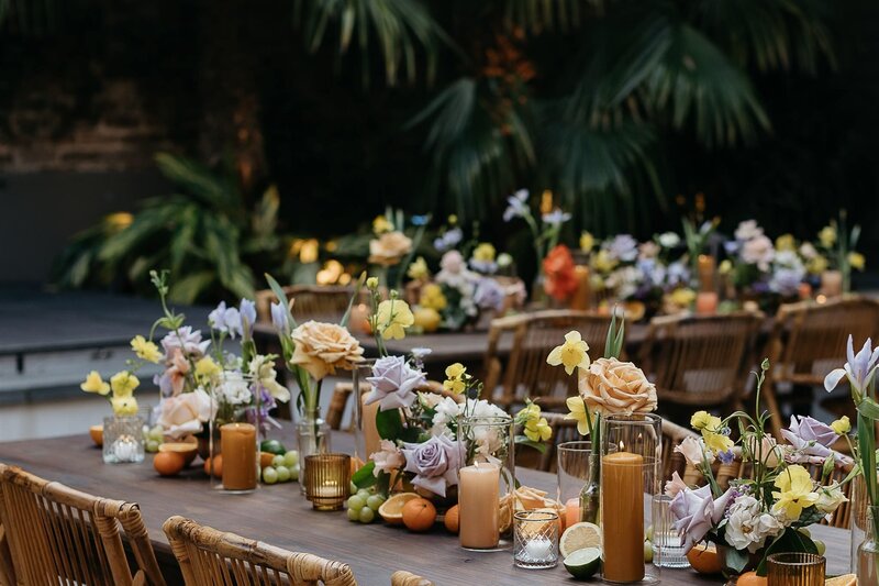 Table settings at Margaret Place.