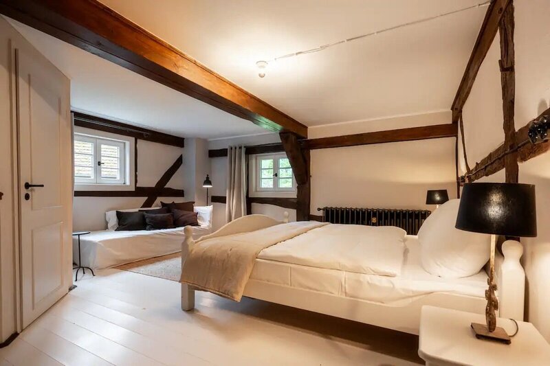 Schlafzimmer-2-1-Wassermühle-Triglitz-Ferienunterkunft-Deutschland