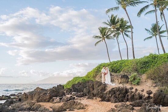 Maui beach wedding venue Po'olenalena Beach