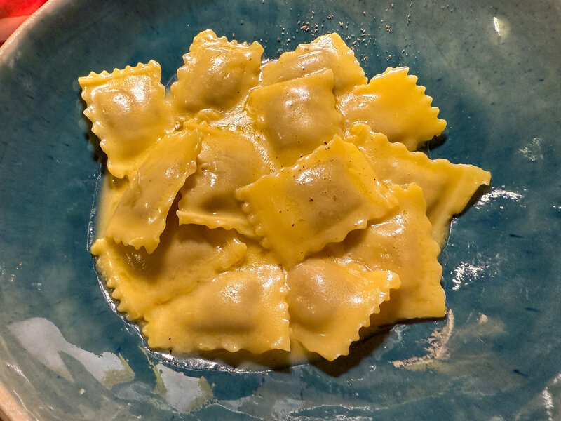 Pasta at Ristorante Consorzio in Turin, Italy