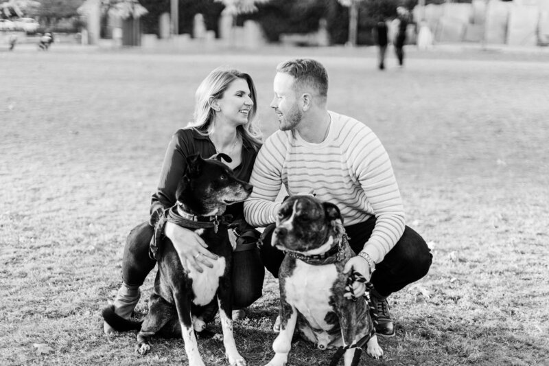 Engagement photos with the pups are always so fun!