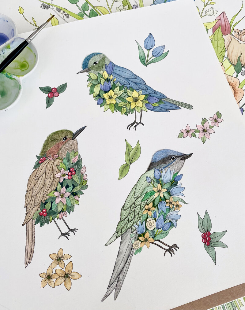 Floral birds copy
