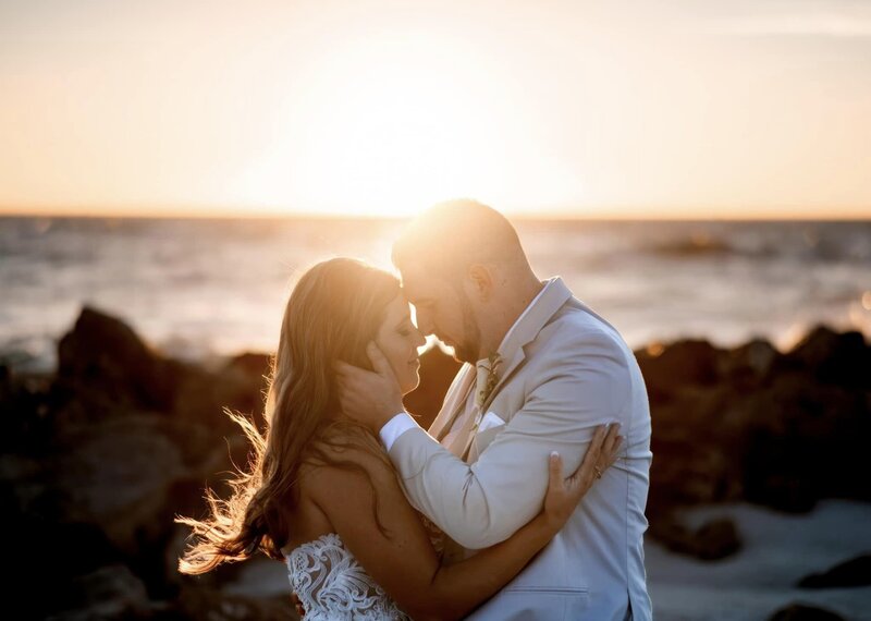Clearwater sunset wedding