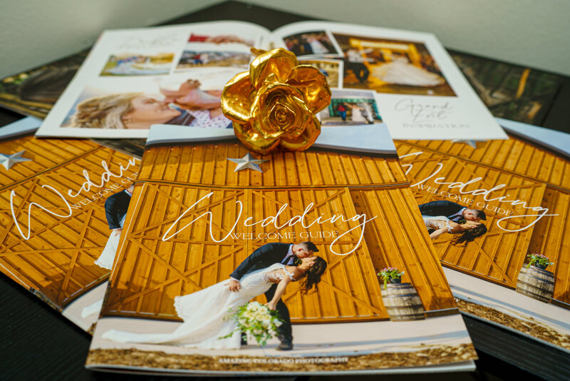Printed Wedding Welcome Guide included with every Colorado micro-wedding package