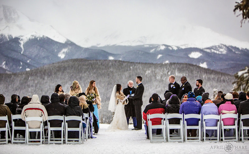 Keystone Resort Outdoor Winter Wedding in Colorado