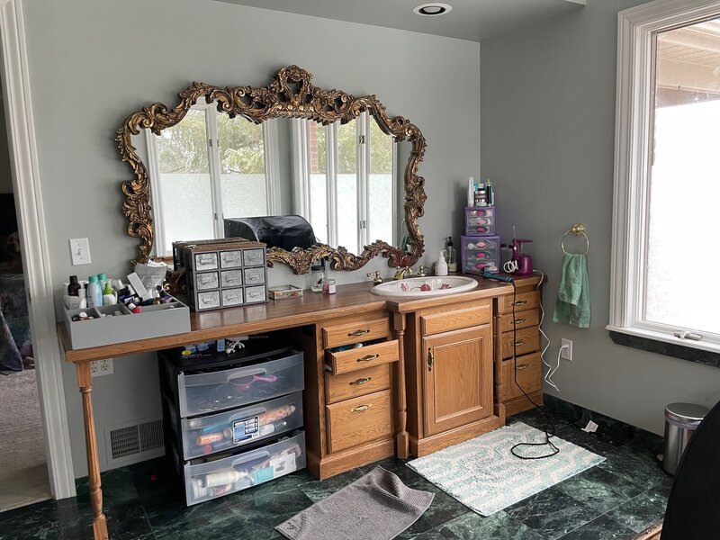 Dated dinning room buffet
