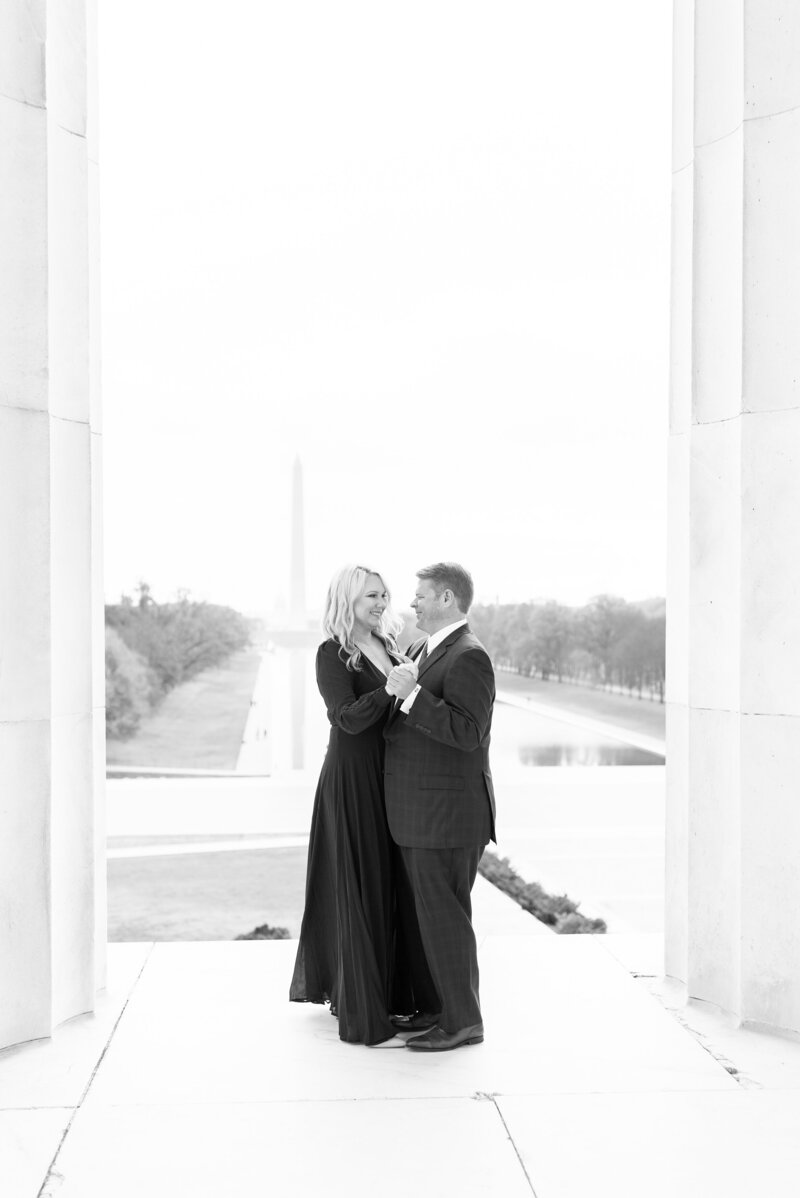 Lincoln Memorial Engagement Session - Washington DC Wedding Photographer - Brianna + Robert - Engagement Session-72