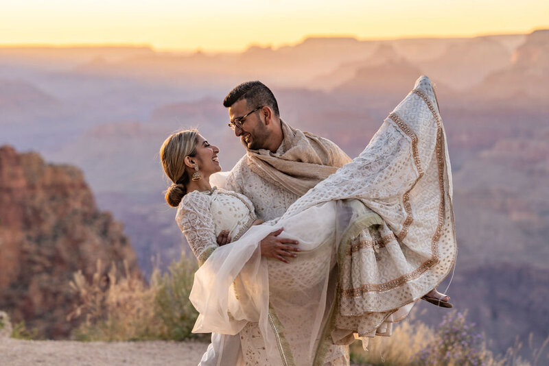 Sunset Indian Wedding at Grand Canyon