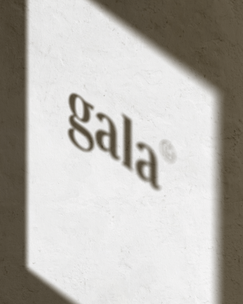 Logo 'Gala' als schaduw