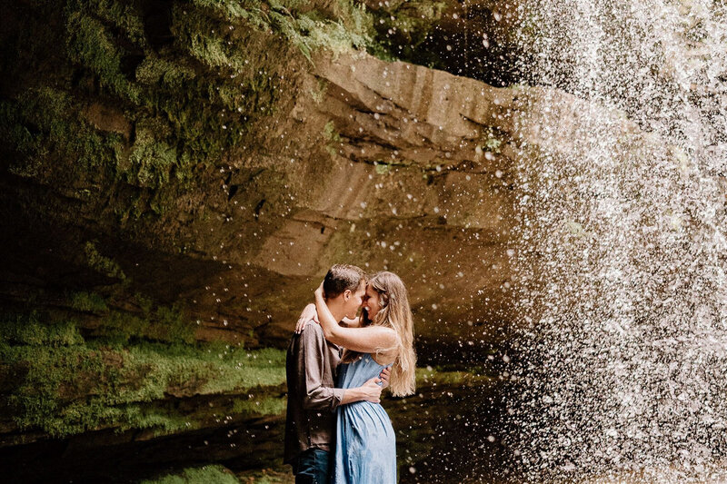 Birmingham wedding photographer shooting a vibrant outdoor elopement