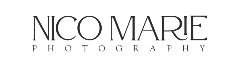 Main Text Logo for Nico Marie Photography