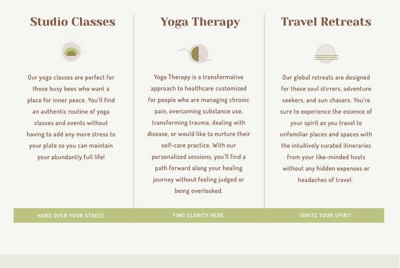 Semi Custom Website Design for Yoga Instructor Habitual Yoga Space-04
