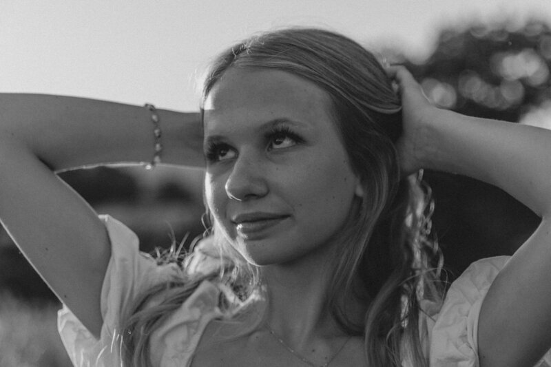 Senior Photos unique posing close ups in Trempealeau, Wisconsin