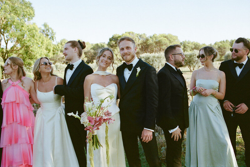 California editorial film wedding photographer  in vintage lace captured in timeless editorial 35mm film wedding photography