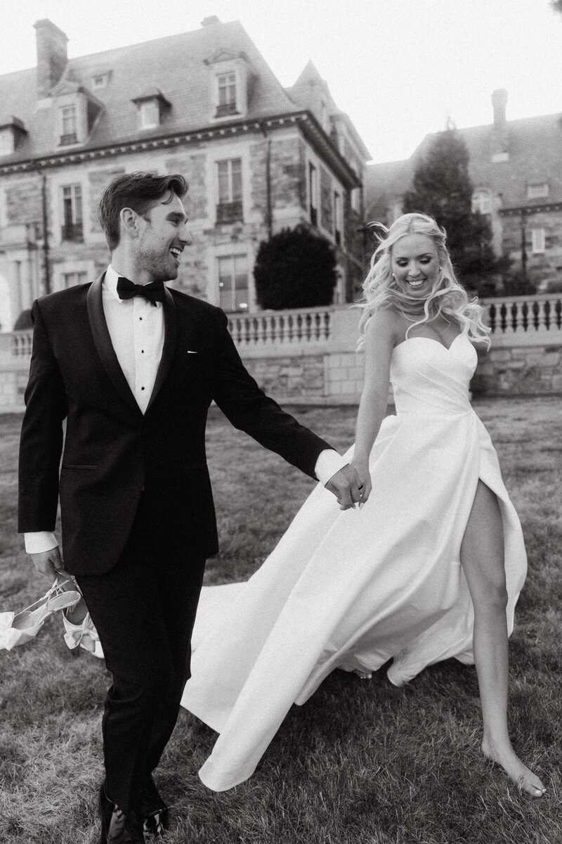 Editorial fine art portrait of newlyweds at their destination event.