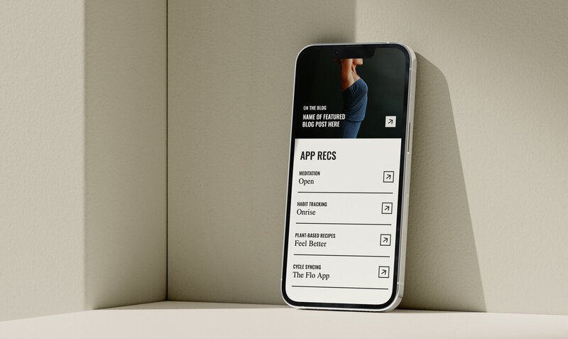 Showit website template about page, featuring fitness studio instructor bios.