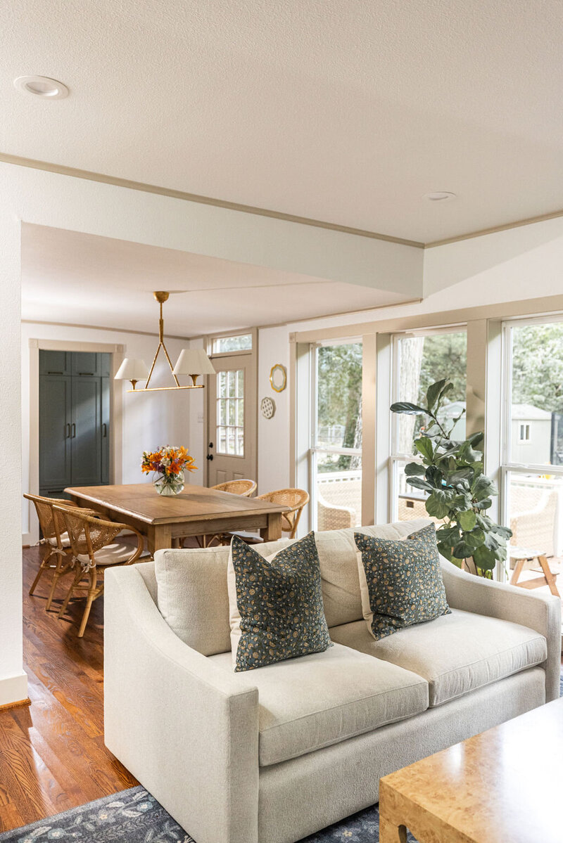 Historical, coastal, peaceful living room, designed by Hope Miriam Designs in DFW