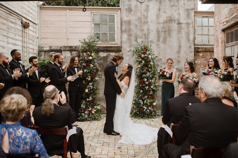 Couple Snuggling at wedding venues in Lafayette La