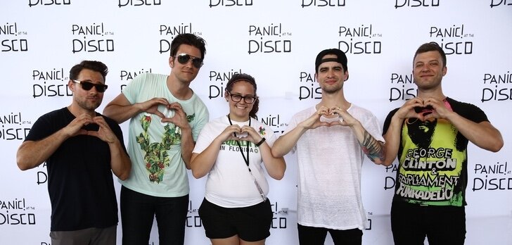 Orlando family photographer Haleigh Nicole with Brendon Urie of Panic! at the Disco