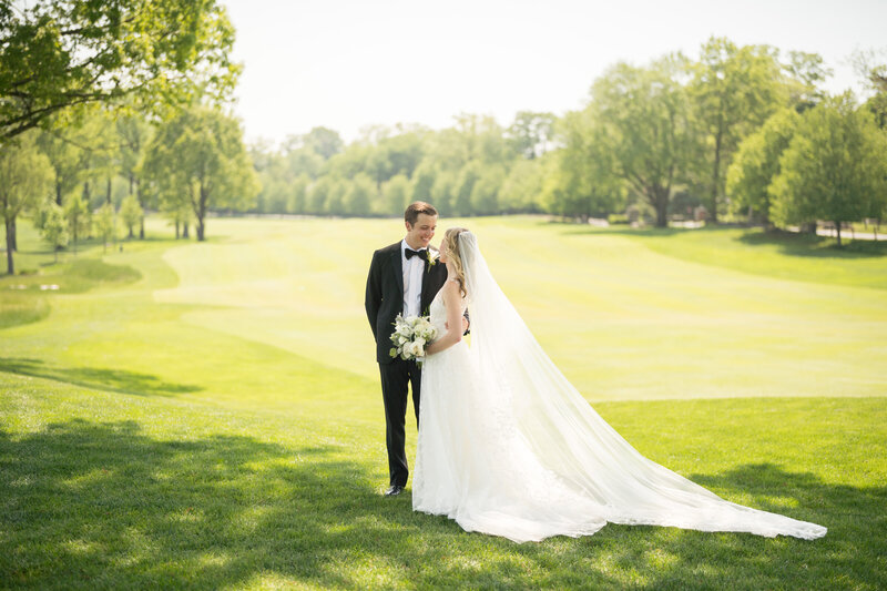 Modern estate wedding in Fairfield County with garden-inspired décor