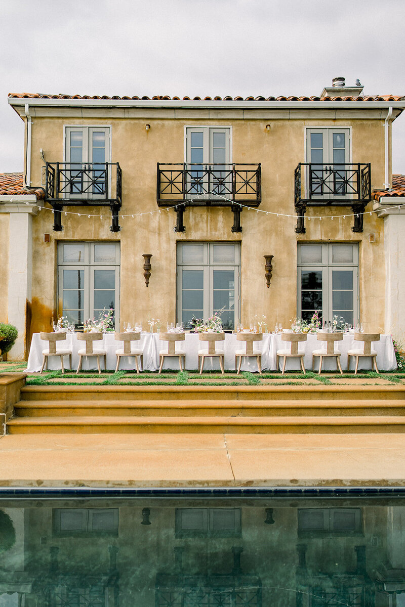 Stunning Outdoor Reception Setup at Beaulieu Garden, Napa Valley