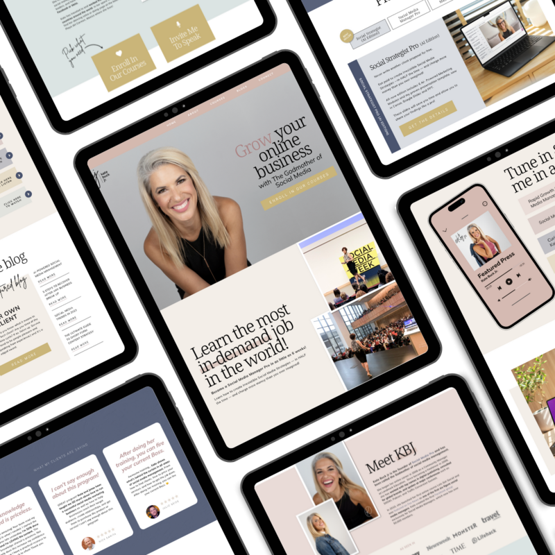 KBJ Mockup Homepage