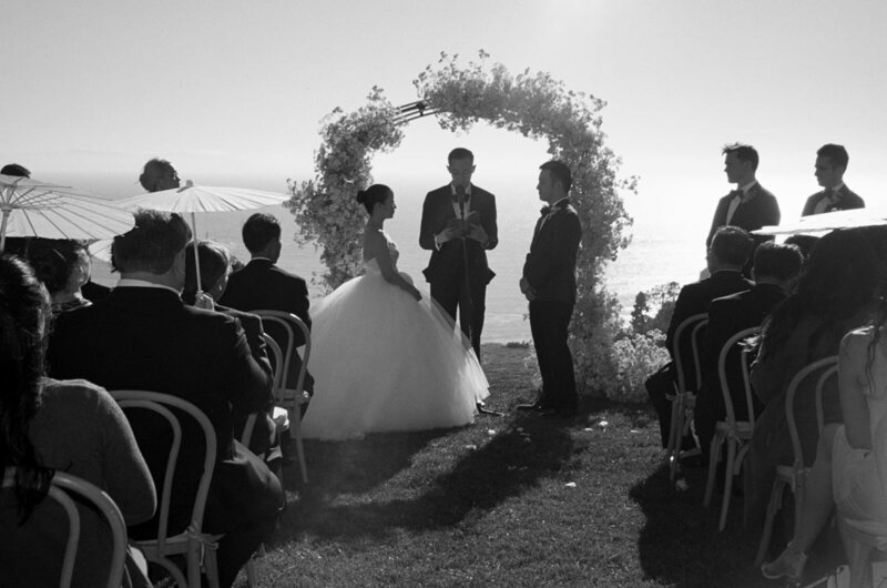 Ocean view wedding at Catalina View Gardens in Palos Verdes, California - 17