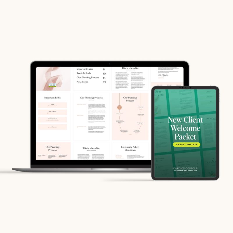 Wedding Planner Onboarding Canva Template 2