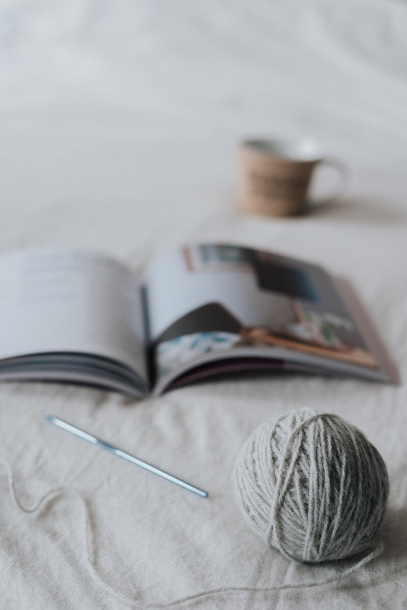 A book and a yarn