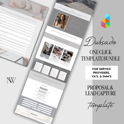 Dubsado Lead Capture & Proposal Grey