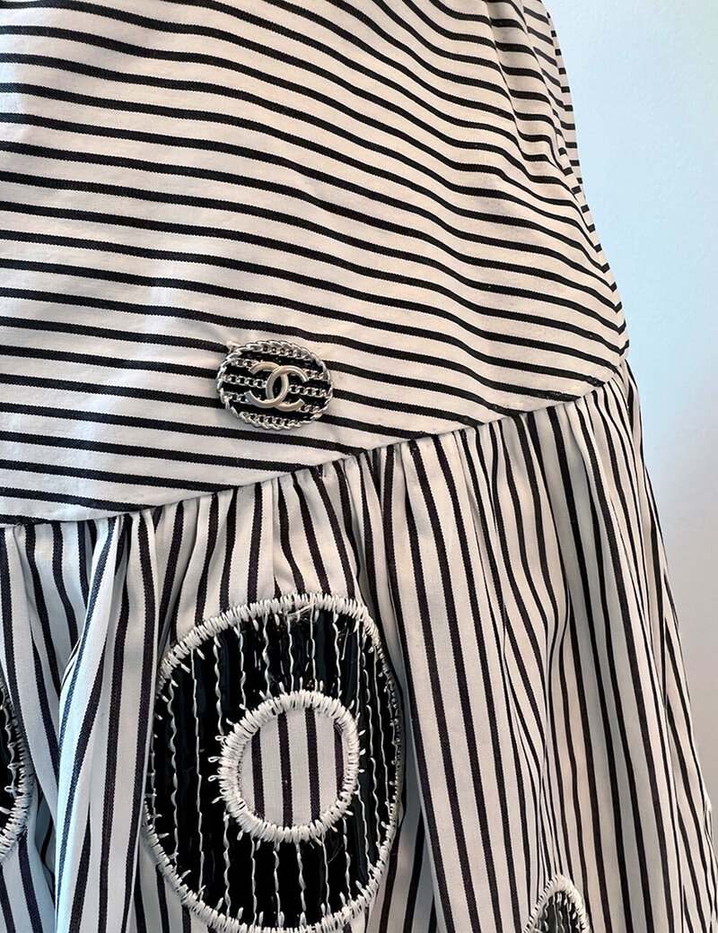 Chanel Saia Bolas Midi Skirt (2)