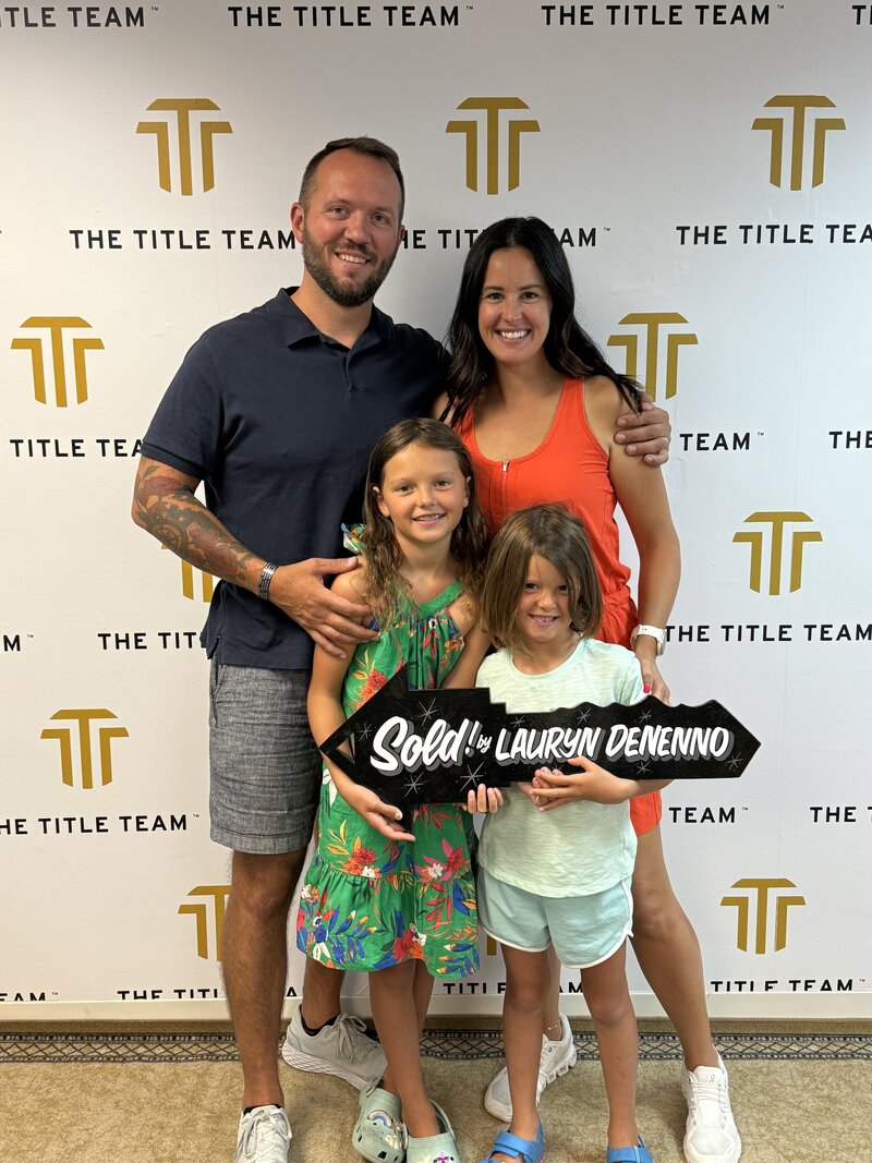 A happy family exploring their new home in Southern New Hampshire or Maine, with Lauryn DeNenno, Family Concierge Realtor. Lauryn's expertise provides a smooth and successful moving experience for families.