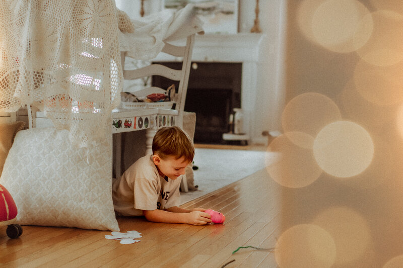 Documentary photo of boy in home  Edgewater