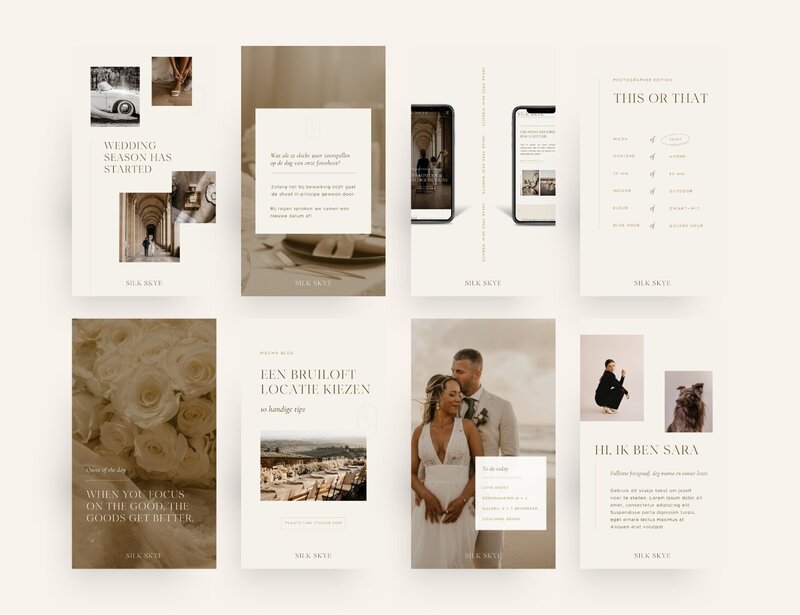 Bruiloft fotograaf Instagram templates Silk Skye 17