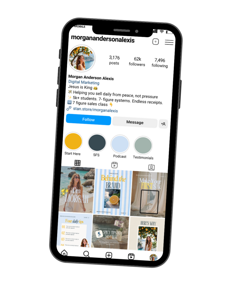 Morgan Alexis Feed Mock Up View Phone