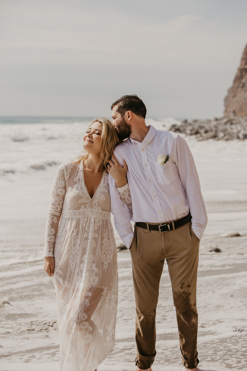 southern california beach elopement