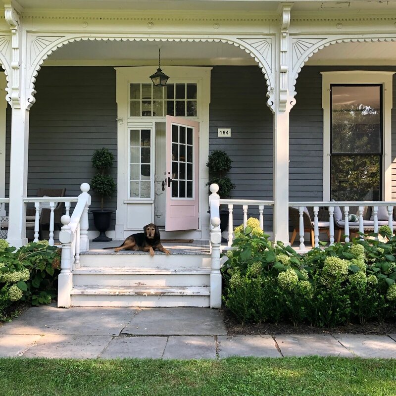 Victorian porch of pet friendly accomodation