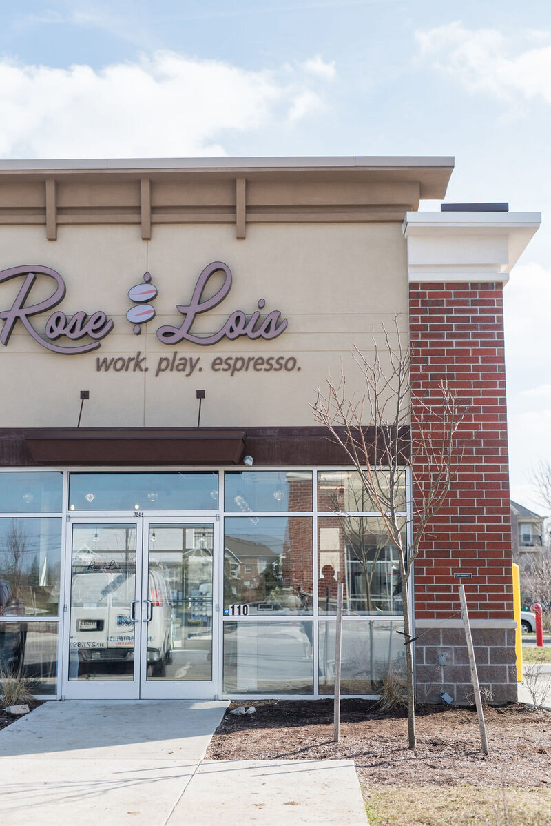 The Rose and Lois brick and mortar coffee shop