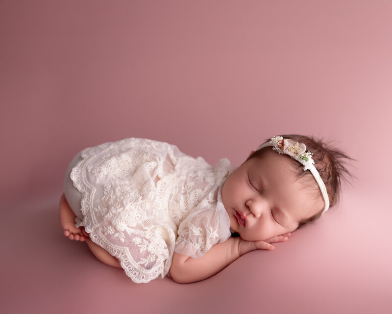newborn-lace-dress-headband-pink