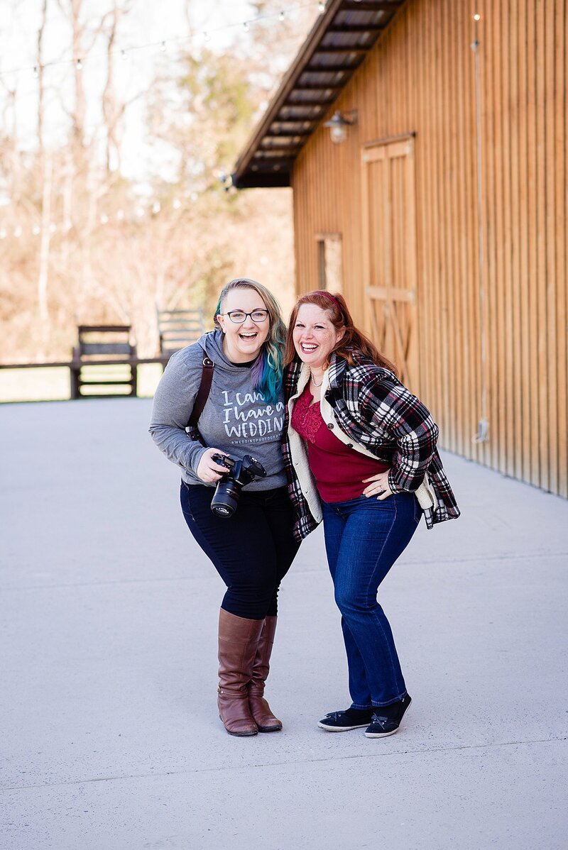 Cute photo of Mahlia and Raina smiling at the camera