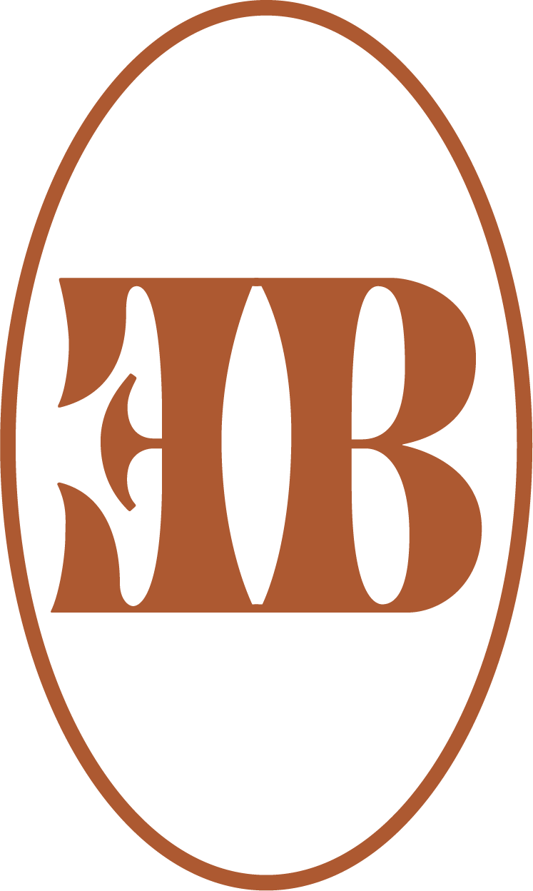 EB brand mark in an oval.